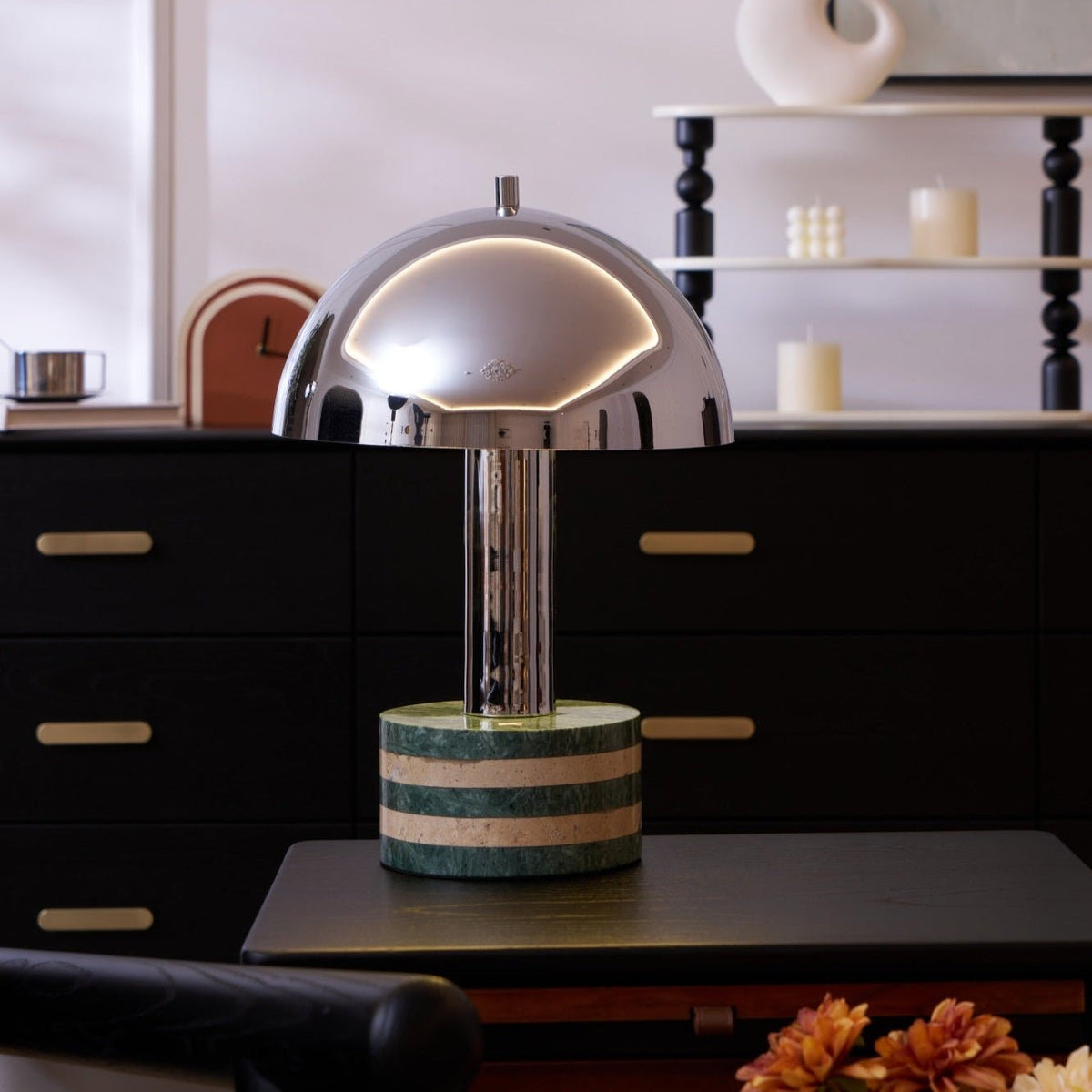 Luno Chrome Table Lamp