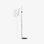 Lupe Floor Lamp Dia 49cm x H 160cm / ∅ 19.3″ x H 63″ / Chrome＆White / US plug Floor lamp