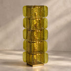 Lush Glass Tower Floor Lamp