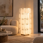 Lush Glass Tower Floor Lamp