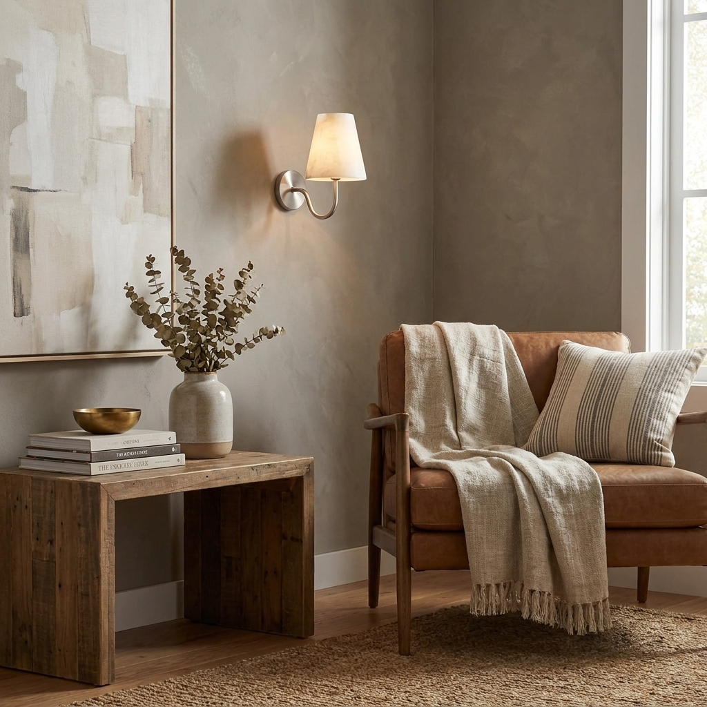 Maellis Alabaster Shade Wall Sconce