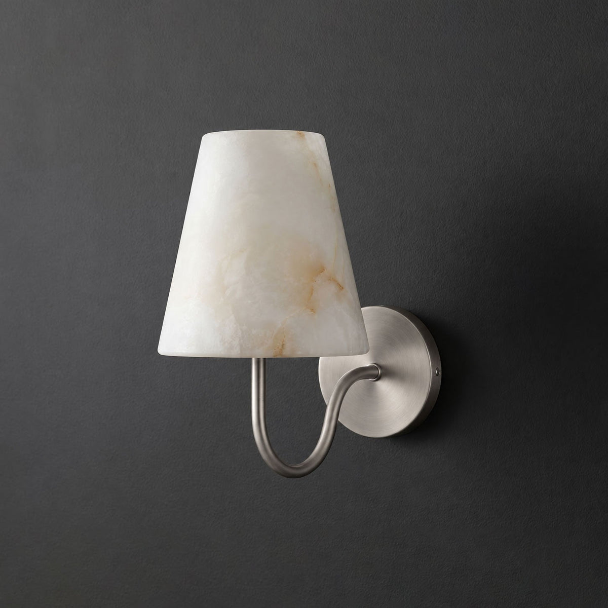 Maellis Alabaster Shade Wall Sconce