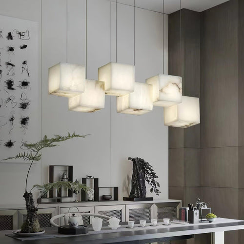 Alabaster Box Chandelier Chandelier