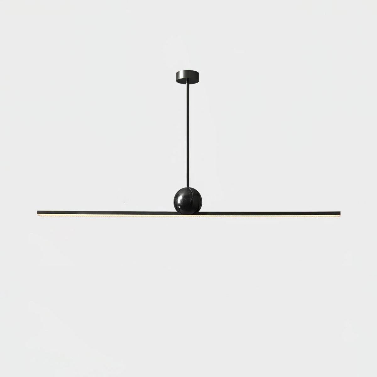 Marble Linear Pendant Lamp L 50.4″ x H 4.7″ / L 128cm x H 12cm / Black & Green Marble / Warm light Pendant light