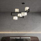 Alabaster Square Box Chandelier Chandelier