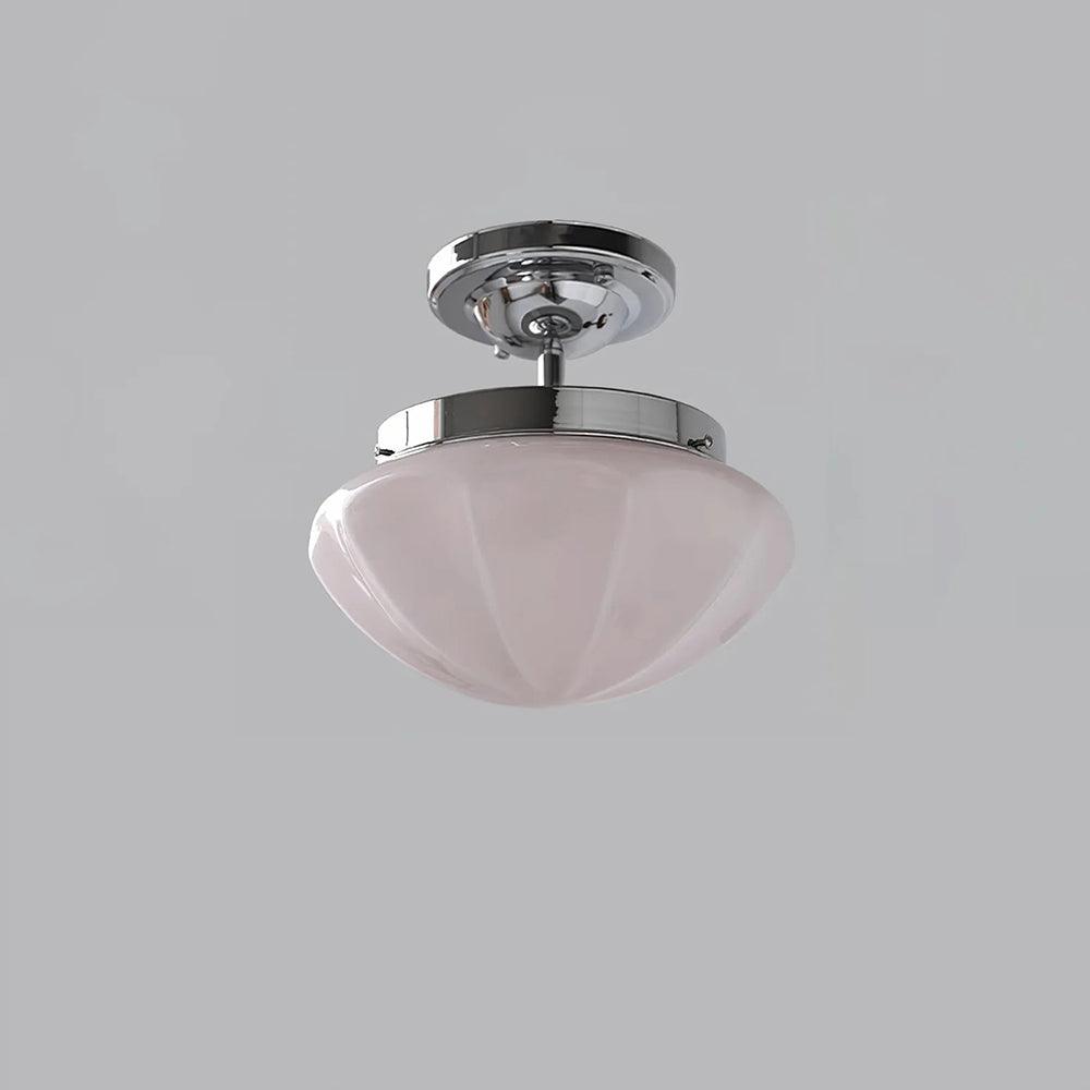 Marta Mini Pendant Lamp ∅ 9.8″ x H 8.7″/ Dia 25cm x H 22cm / Silver / Pink Pendant light