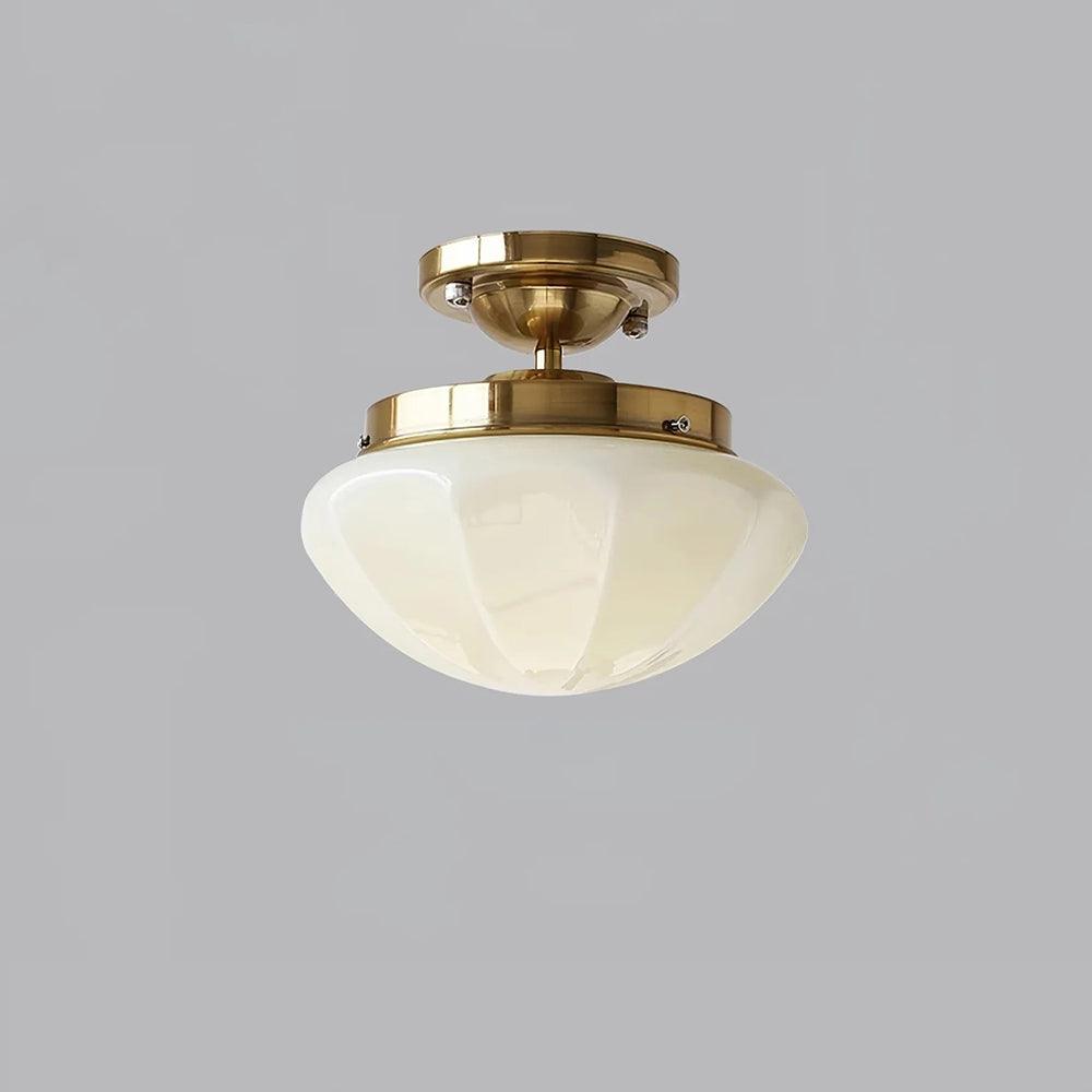Marta Mini Pendant Lamp ∅ 9.8″ x H 8.7″/ Dia 25cm x H 22cm / Gold / Beige Pendant light