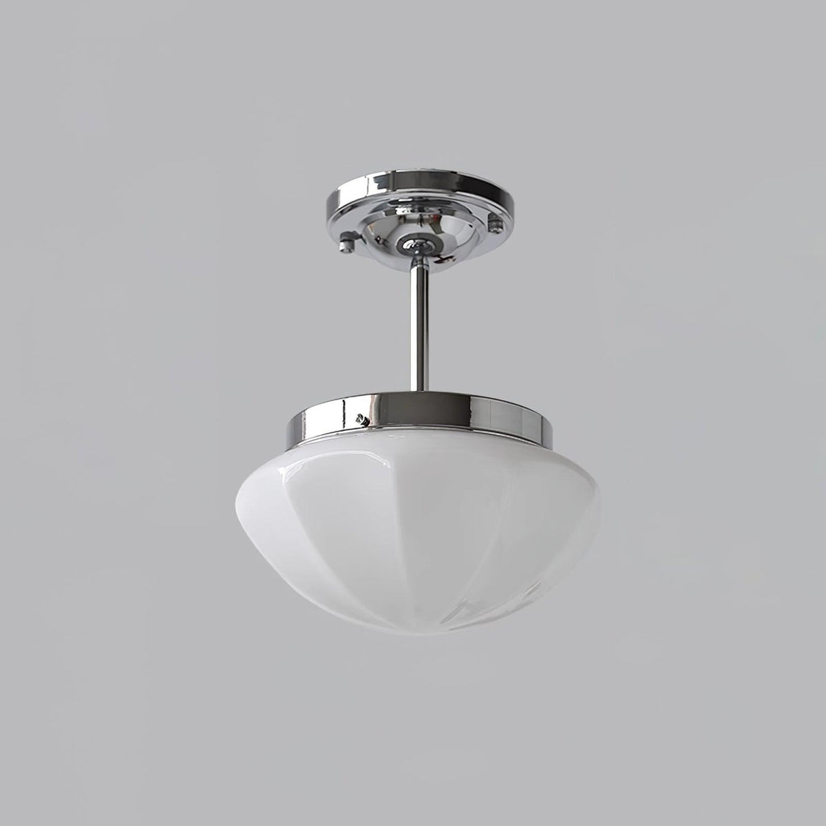 Marta Mini Pendant Lamp ∅ 9.8″ x H 11.8″ / Dia 25cm x H 30cm / Silver / White Pendant light