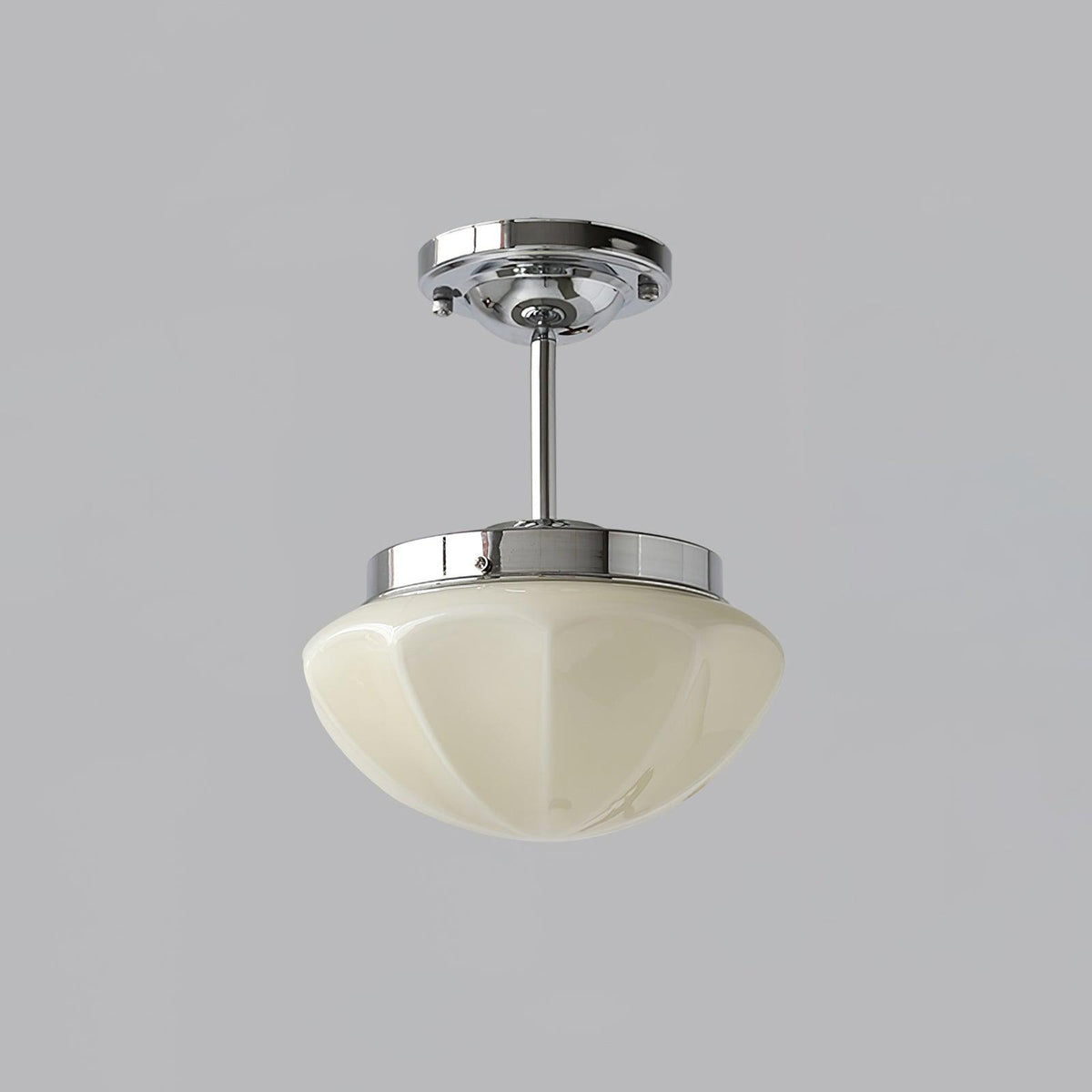 Marta Mini Pendant Lamp ∅ 9.8″ x H 11.8″ / Dia 25cm x H 30cm / Silver / Beige Pendant light