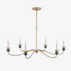Meander Brass Chandelier