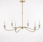 Meander Brass Chandelier