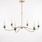 Meander Brass Chandelier