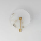 Medallion Alabaster Wall Sconce