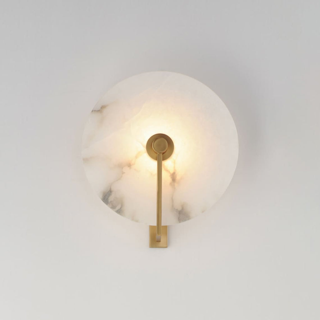 Medallion Alabaster Wall Sconce