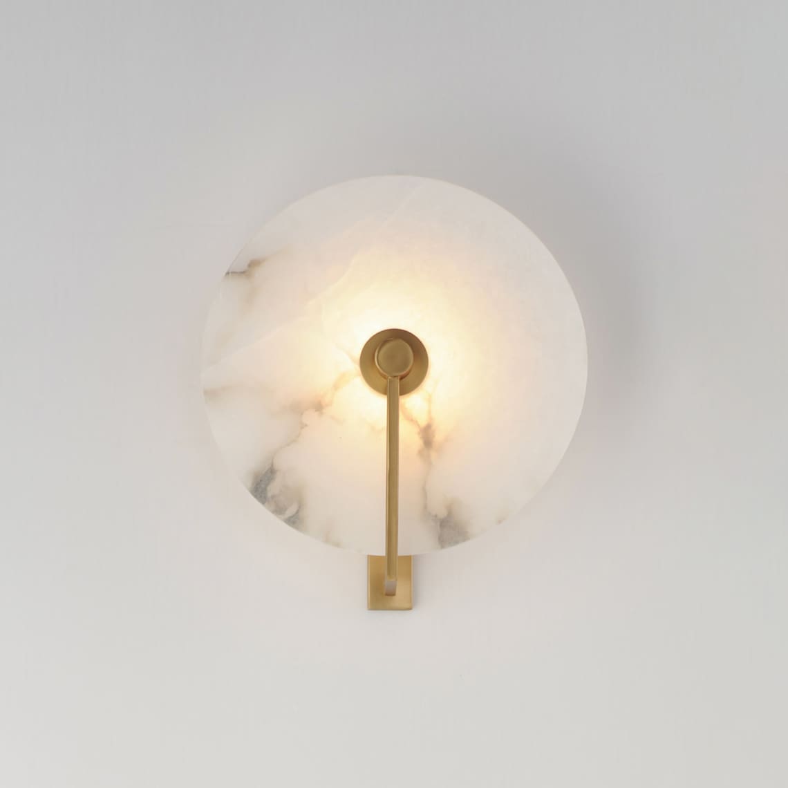 Medallion Alabaster Wall Sconce