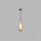 Melange Small Pendant Light Φ 5.1″ x H 19.9″ / Dia 13cm x H 43cm / Brass + White Pendant light
