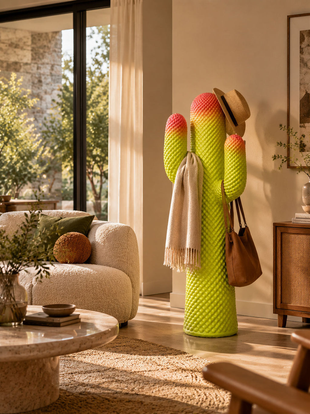 Mello Sculptural Cactus Coat Rack