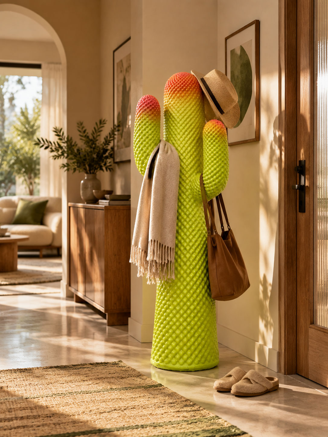 Mello Sculptural Cactus Coat Rack