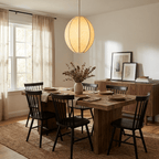 Melon Ribbed Fabric Pendant Lamp