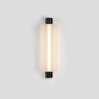 Metropol Wall Lamp ? 4.8″ x H 15″ / Dia 11cm x H 38cm / Black & Frosted White / Warm Light Wall lamp
