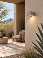 Micro-Cement Outdoor Wall Sconce