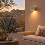 Micro-Cement Outdoor Wall Sconce