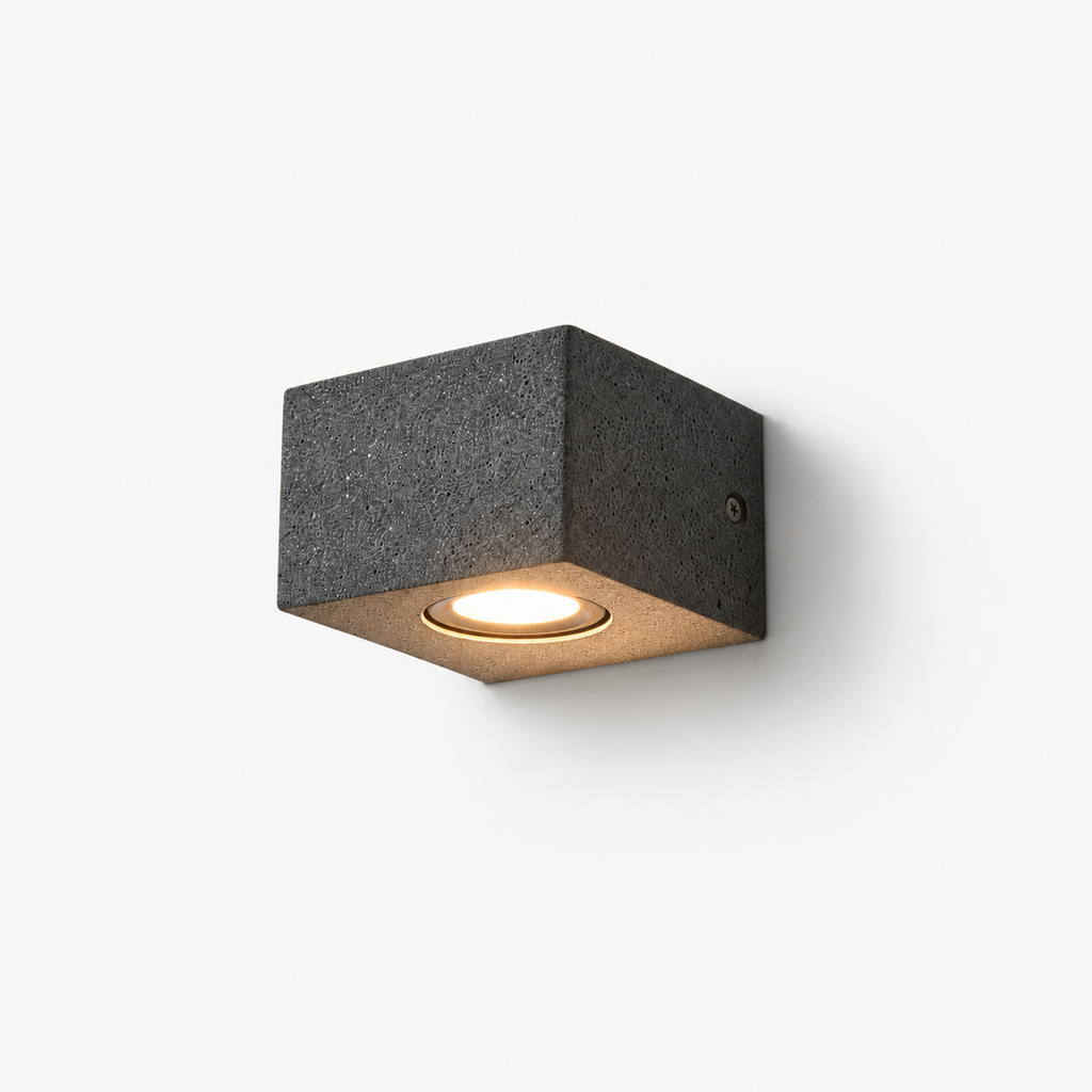 Micro-Cement Outdoor Wall Sconce