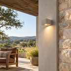 Micro-Cement Outdoor Wall Sconce