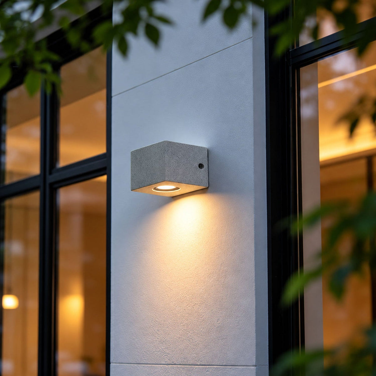 Micro-Cement Outdoor Wall Sconce