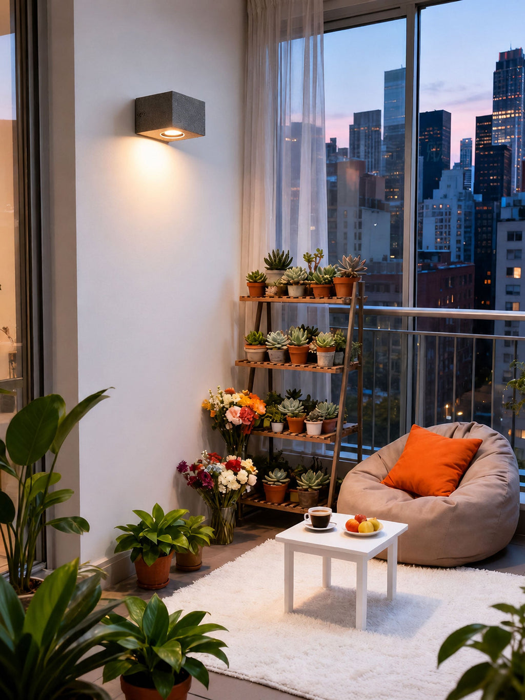 Micro-Cement Outdoor Wall Sconce