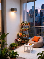 Micro-Cement Outdoor Wall Sconce