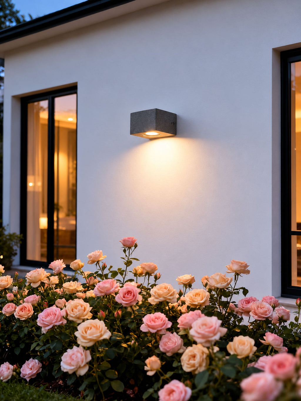 Micro-Cement Outdoor Wall Sconce