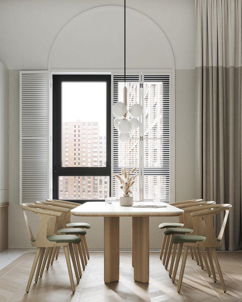 Miira Brass Pendant Swag Light Pendant light