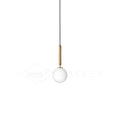 Miira Brass Pendant Light 1head ? 5.9″ x H 13.8″ / Dia 15cm x H 35cm / Brass / White Pendant light
