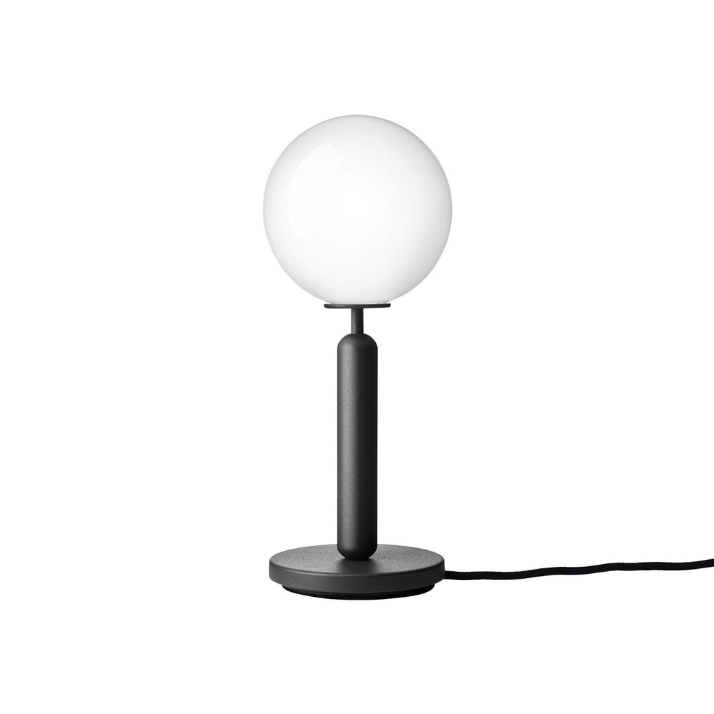 Miira Table Lamp ∅ 5.5″ x H 13.6″ / Dia 14cm x H 34.5cm / Black & White glass / US plug Table lamp