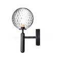 Miira Wall Light ∅ 5.9″ x H 13.4″ / Dia 15cm x H 34cm / Black / Clear Wall lamp