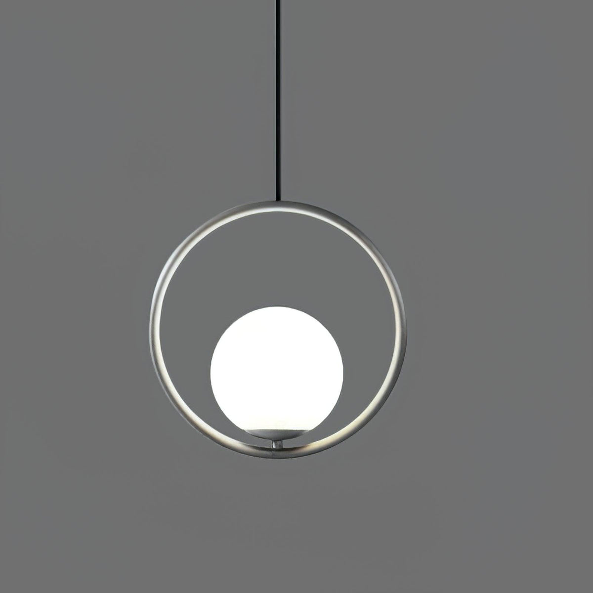 Mila Brass Pendant Light ∅ 11.8″ / Dia 30cm / Silver Pendant light