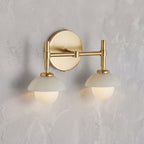 Milo Alabaster Double Wall Light