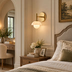 Milo Alabaster Double Wall Light