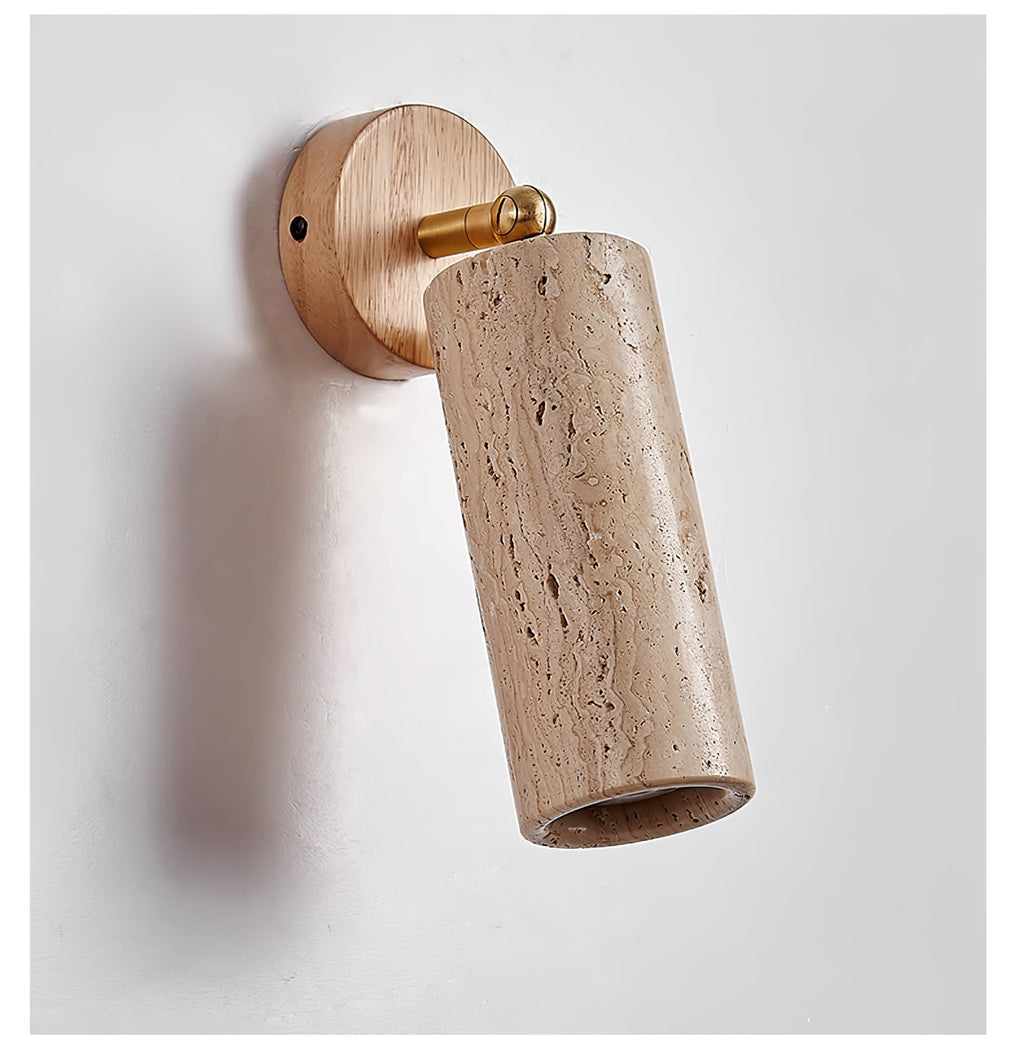 Milo Travertine Wall Spotlight
