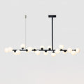 Linear Balls Chandelier L 70.9″ x H 19.7″ / L 180cm x H 50cm / Black & White Chandelier