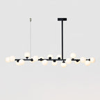 Linear Balls Chandelier L 70.9″ x H 19.7″ / L 180cm x H 50cm / Black & White Chandelier