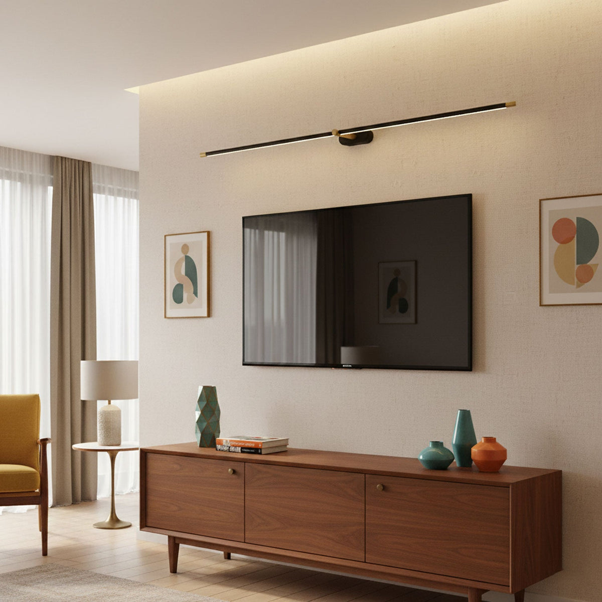 Minimalist Linear Rechargeable Wall Lamp