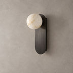 Mira Alabaster Globe Wall Sconce