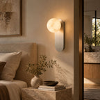 Mira Alabaster Globe Wall Sconce