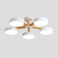 Modern Multi Stem Chandelier 5 heads ∅ 33.1″ x H 8.7″ / Dia 84cm x H 22cm / White / Warm Light Chandelier