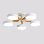 Modern Multi Stem Chandelier 5 heads ∅ 33.1″ x H 8.7″ / Dia 84cm x H 22cm / White / Warm Light Chandelier
