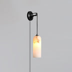 Monty Alabaster Plug-in Wall Lamp