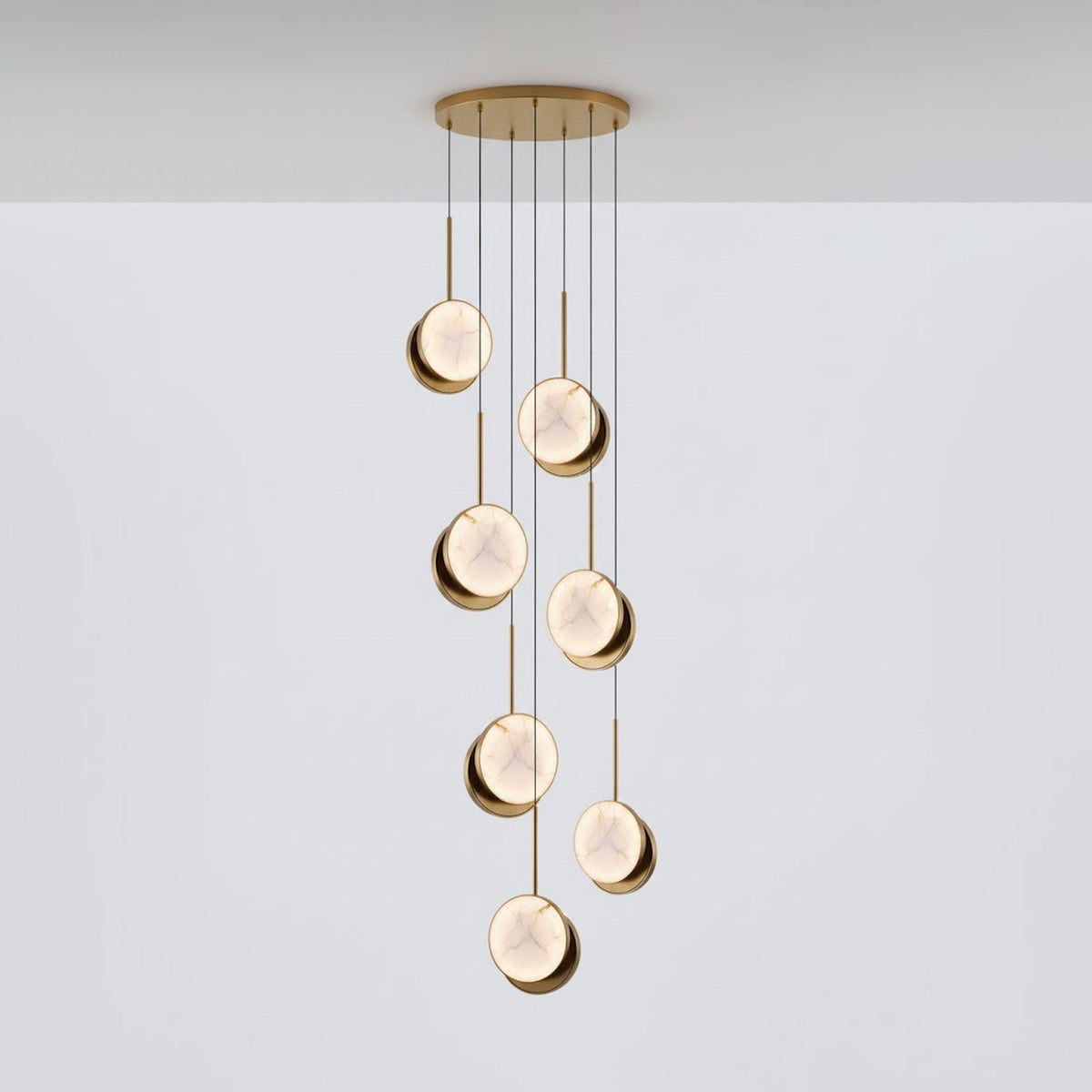 Moonshade Alabaster Pendant Light