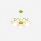 Murano Acrylic Chandelier 3 Heads: ∅ 24.4″ x H 9.8″ / Dia 62cm x H 25cm / Green Chandelier